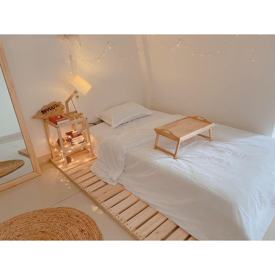 Giường Gỗ Tự Nhiên gấp gọn❤️DE' PALLET❤️Giường ngủ thông minh giá rẻ - Mùi thơm tự nhiên Nhiều kích thước tiện lợi | BigBuy360 - bigbuy360.vn