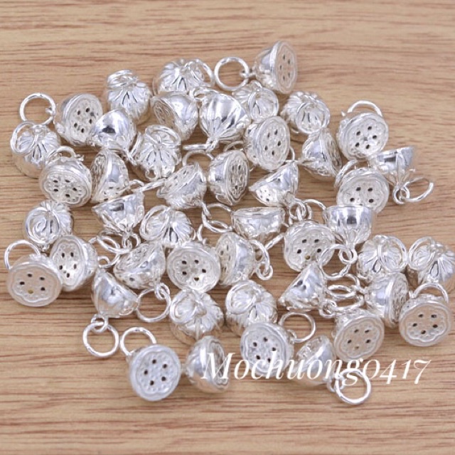 CHUYÊN SỈ  Charm bạc đài sen hàng siêu đẹp - Bạc tốt loại 1, PH263