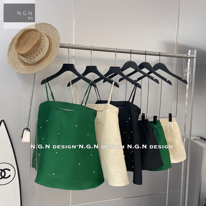 Sét tácta hai dây đính ngọc