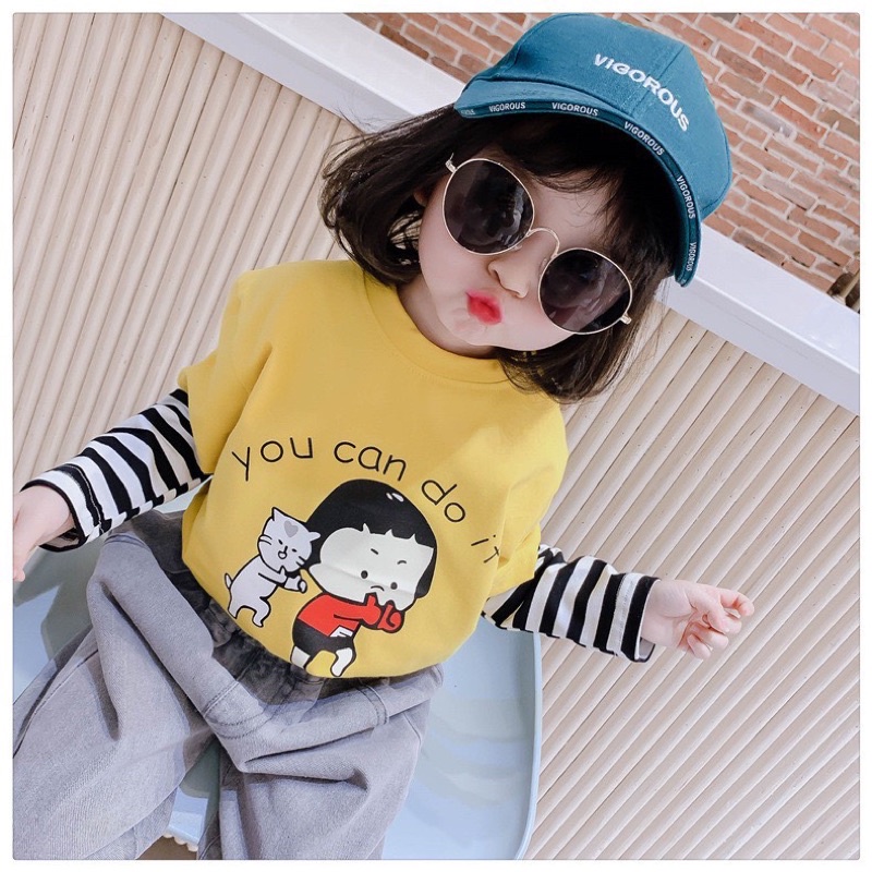 Áo tay dài bé gái cotton SG chuẩn loại 1 siêu xinh