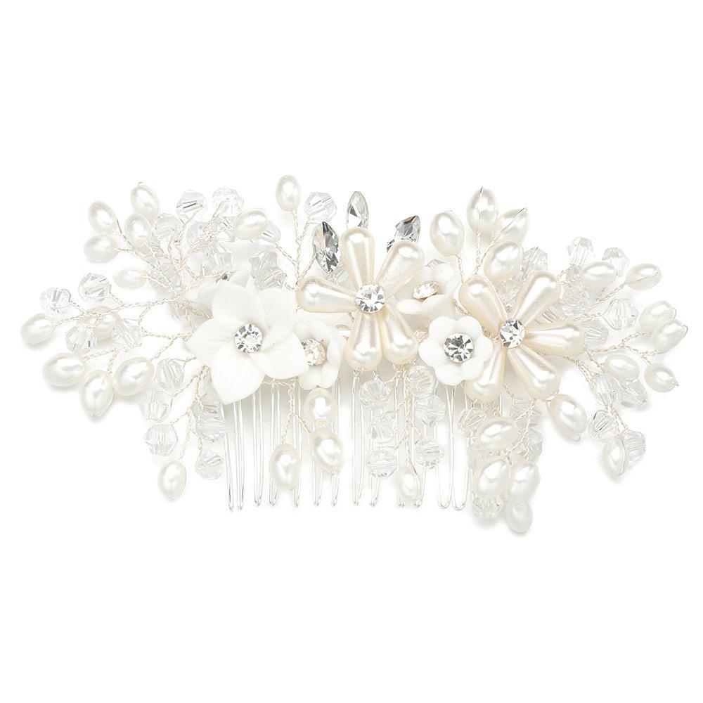 Lược Cài Tóc Đính Đá Xinh Xắn Cho Cô Dâu