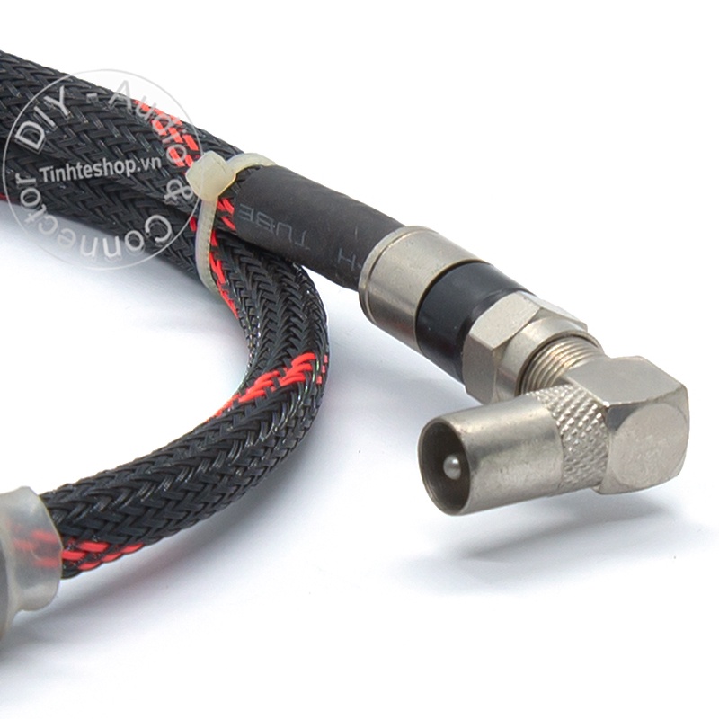 Dây anten TV 2 đầu vuông góc DIY 0.8M đến 5M - Cáp angten TV Đầu thu DVB