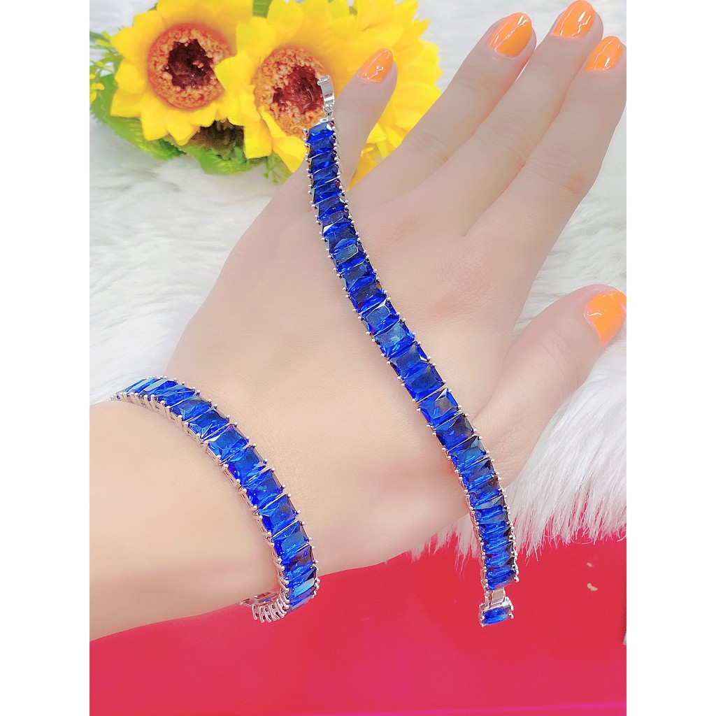 Lắc tay nữ UHA, lắc tay phong thùy bền màu thiết kế cao cấp sáng lấp lánh L7