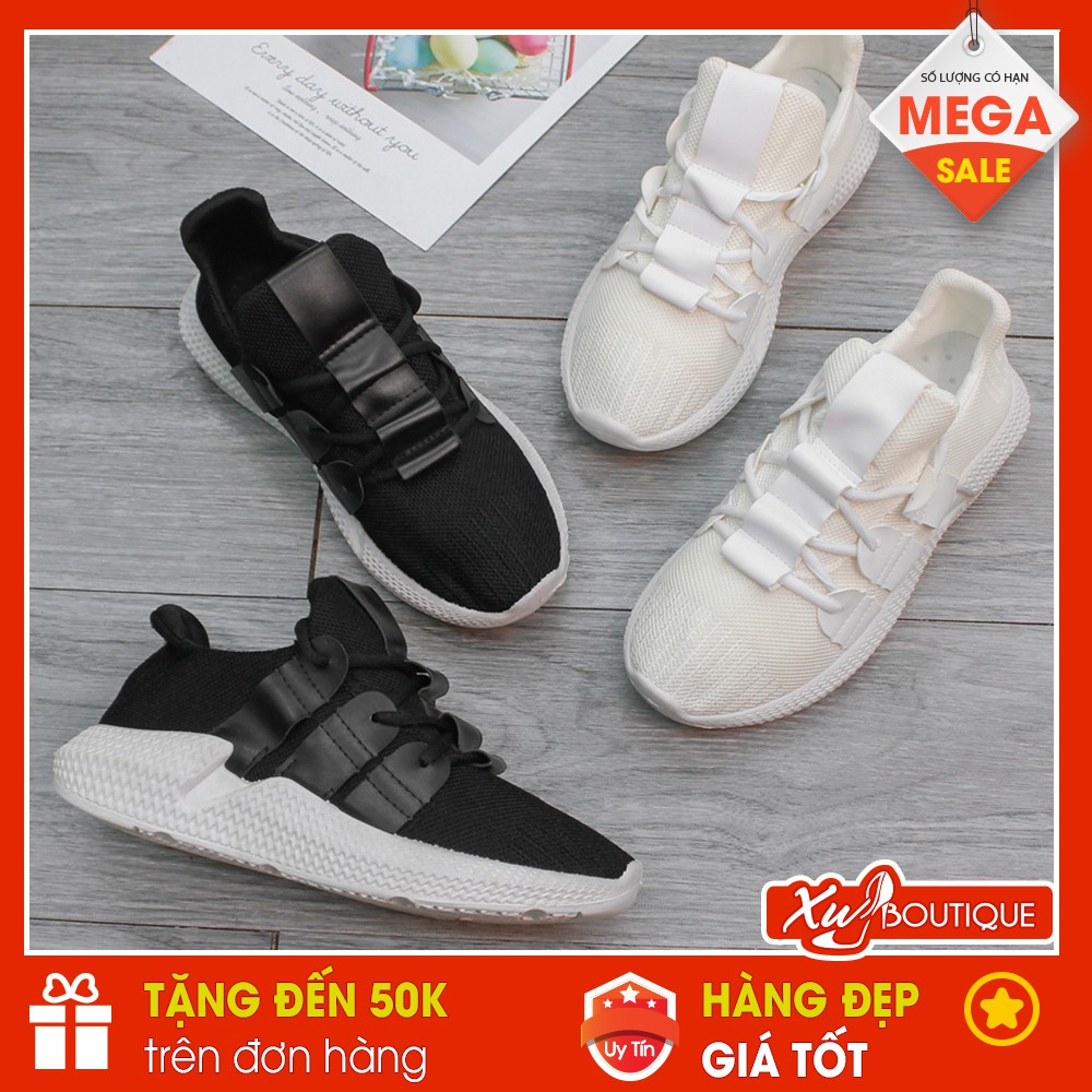 (Lẻ Size 35 SALE 149k) - Giày Thể Thao Nữ Buộc Dây Prophere Hàn Quốc Cá Tính Siêu Êm - Chất Vải Sợi Dệt Đẹp TT019/20