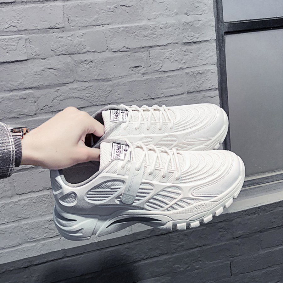 Giày Thể Thao Nam - Giày Nam Tăng Chiều Cao Dòng Sneaker Trắng Basic Mẫu Mới GT04