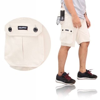 Quần Short Vải Canvas Phối Túi Cá Tính