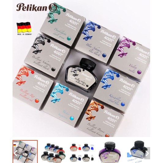 Mực Pelikan 4001 Đức 62.5ml -Nhiều màu