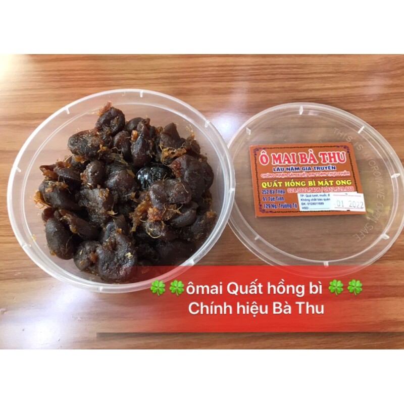 O mai Quất hồng bì chính hiệu Bà Thu, đặc sản Hà Nội (hộp 190 gam)