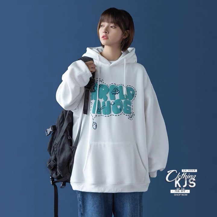 Áo Khoác Nỉ Nam Nữ - Áo Hoodie Lót Nỉ Bông KJS Clothing Dáng Rộng Unisex Hàn Quốc AHD01 | BigBuy360 - bigbuy360.vn