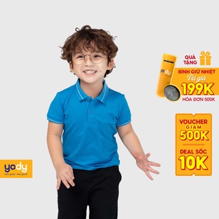 Áo phông trẻ em thun YODY chất liệu Cotton Pima cao cấp thoáng mát siêu mịn KID3261