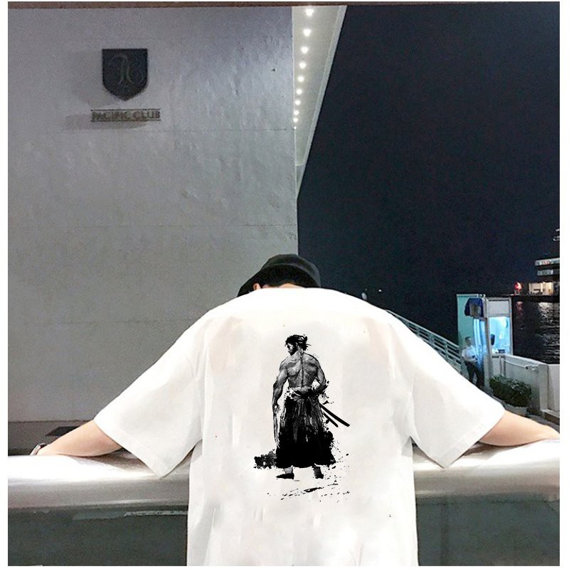 Áo thun unisex độc lạ Samurai form rộng vải dày mịn 2019T1849