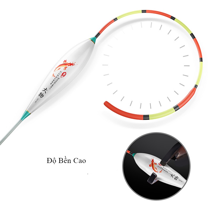 Phao Phao câu đài Săn Hàng Đại Ngư - Phao câu đài Nano đầu to chống mỏi mắt Tải chì lớn - AA72