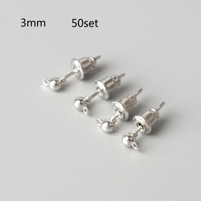 Set 50 Phụ Kiện Làm Khuyên Tai Diy Tiện Dụng