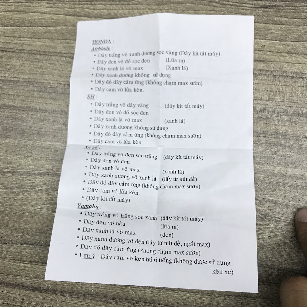 Chống trộm cảm ứng bảo vệ cho xe yêu quý của bạn, gắn được mọi xe máy, có giấy hướng dẫn đi kèm thanh khang 006001365