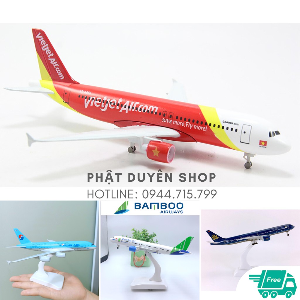 Mô Hình Máy Bay Jetstar Airways đúc Kim Loại có kèm đế trưng bày, trang trí bàn làm việc