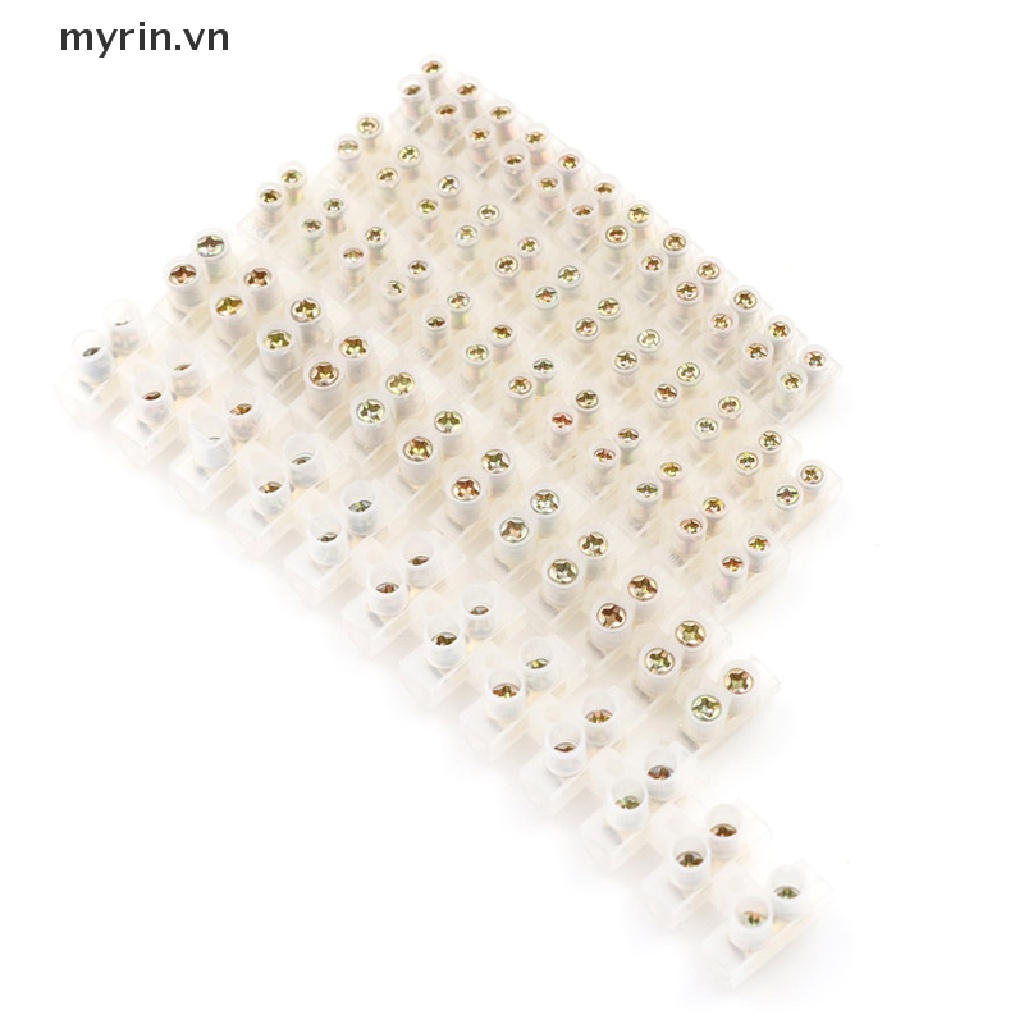 Set 2 Khối Đấu Nối Dây Điện Đầu Cuối 12 Vị Trí 10A / 20A / 30A / 3A / 6A