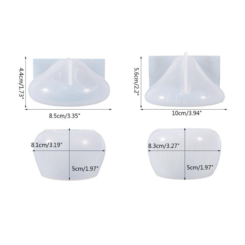 Sa Khuôn Silicone Làm Hộp Đựng Đồ Hình Nấm Tiện Dụng