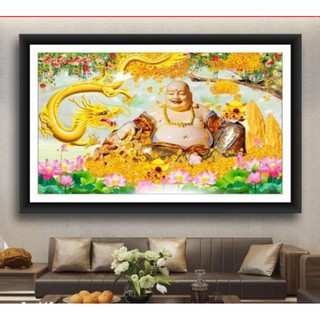 Tranh Đính Đá cao cấp VS389 Phát Tài Phát Lộc Kích thước: 90x60cm