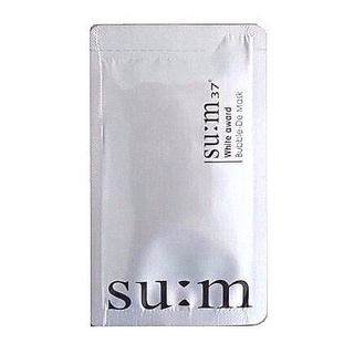 Mạt nạ thải độc sủi bọt su:m37 đen/trắng - gói 4ml