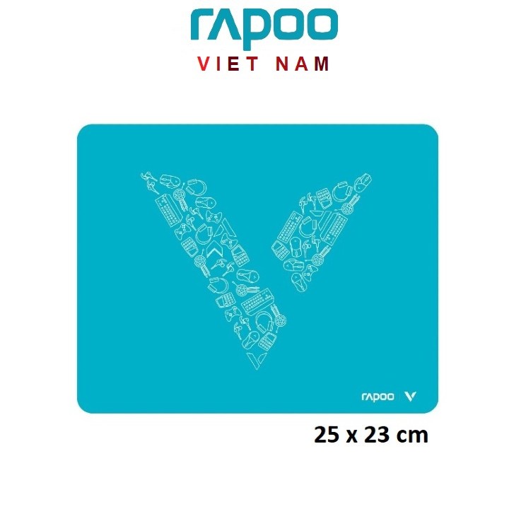 Bàn di - Lót Chuột Rapoo V1000 (Mouse Pad) - Không Thấm Nước, Kích thước 25x20cmx2mm