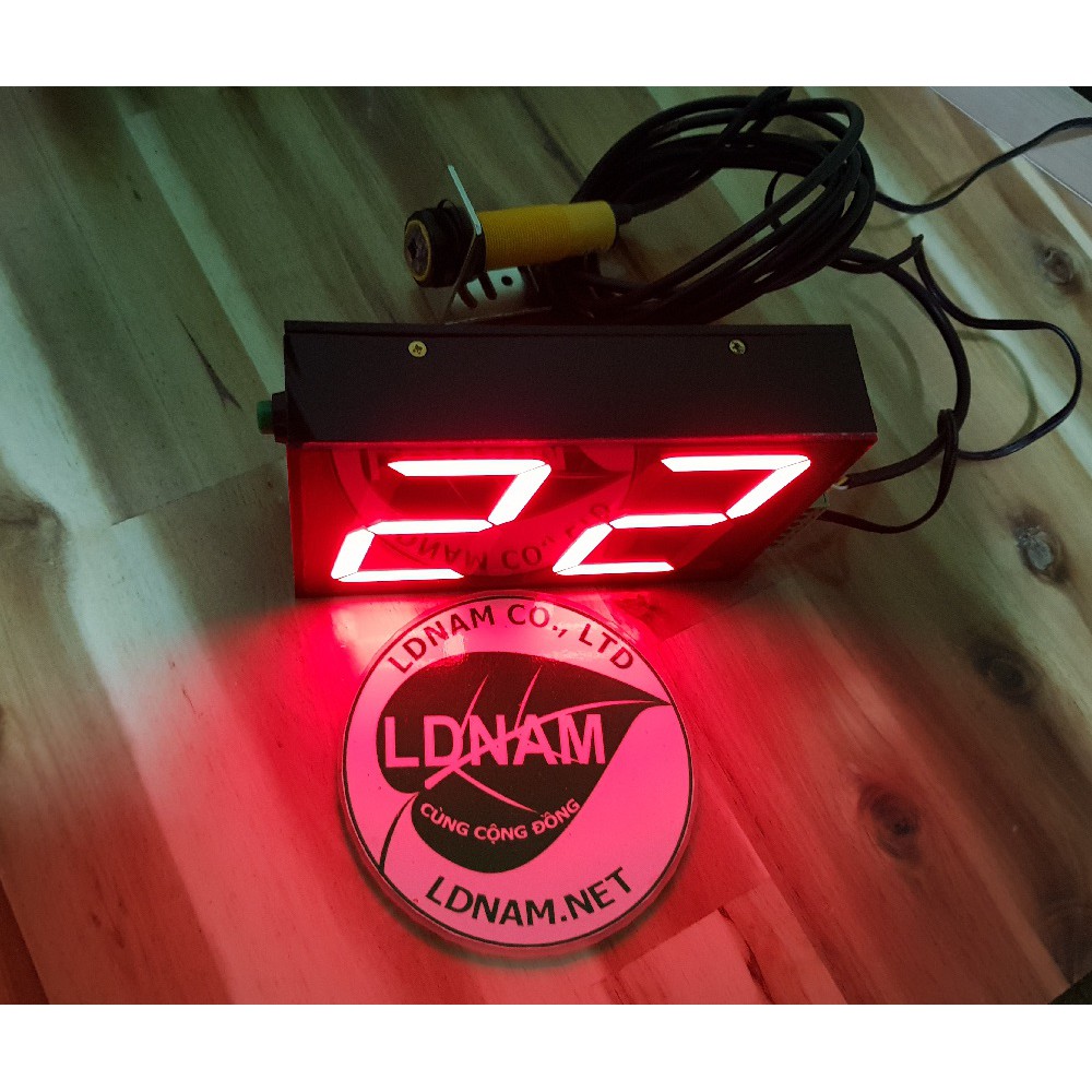 Bộ đếm counter 2 số LED 7 đoạn loại lớn LDNam