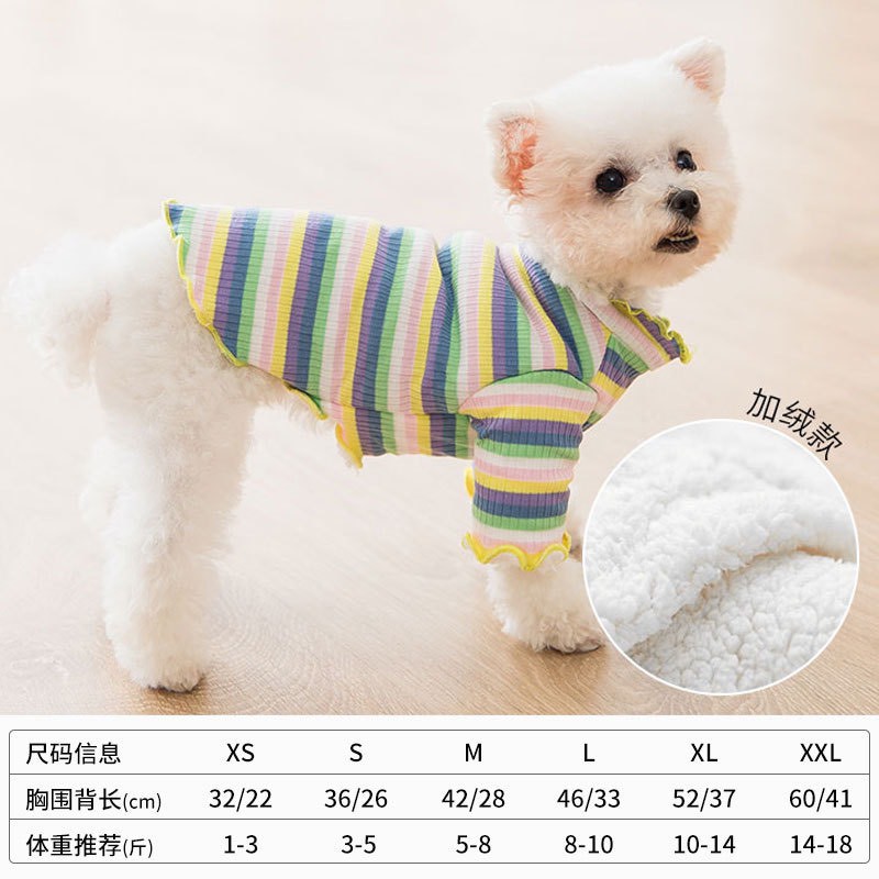 Áo len dệt kim đa sắc màu cho chó mèo
