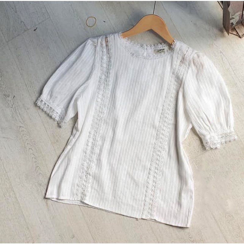 Áo sơ mi nữ form rộng babydoll  tay ngắn kiểu công sở , Áo nữ trắng kiểu thiết kế ulzzang