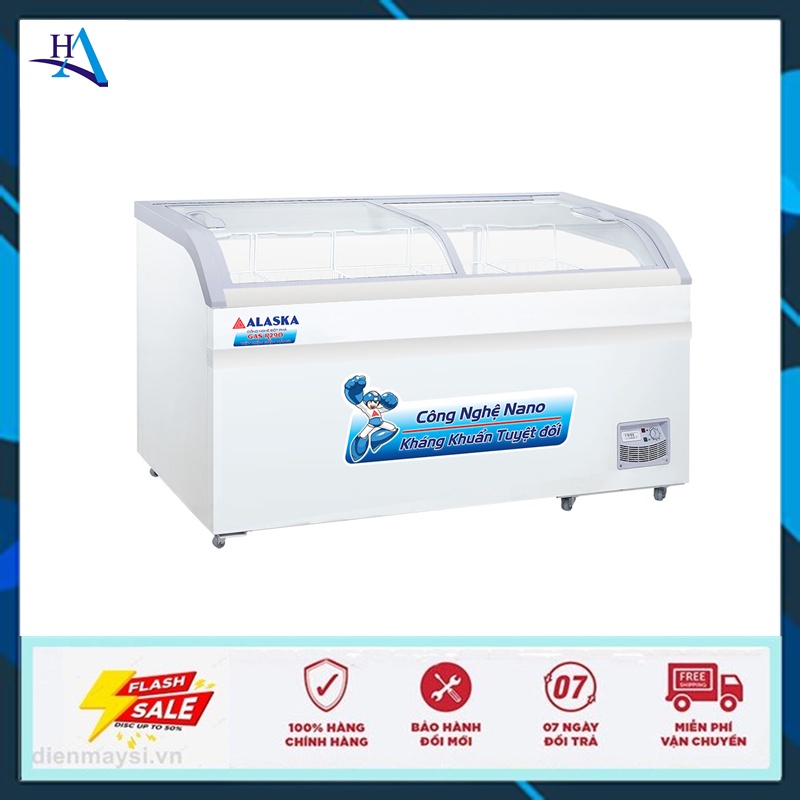 Tủ Đông Kính Cong Alaska KC-395 395 Lít (Miễn phí giao tại HCM-ngoài tỉnh liên hệ shop)
