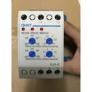 (Chint) Rơ le bảo vệ XJ3-D bảo vệ nhiều chức năng cao áp ,thấp áp ,bảo vệ pha 3P/380V
