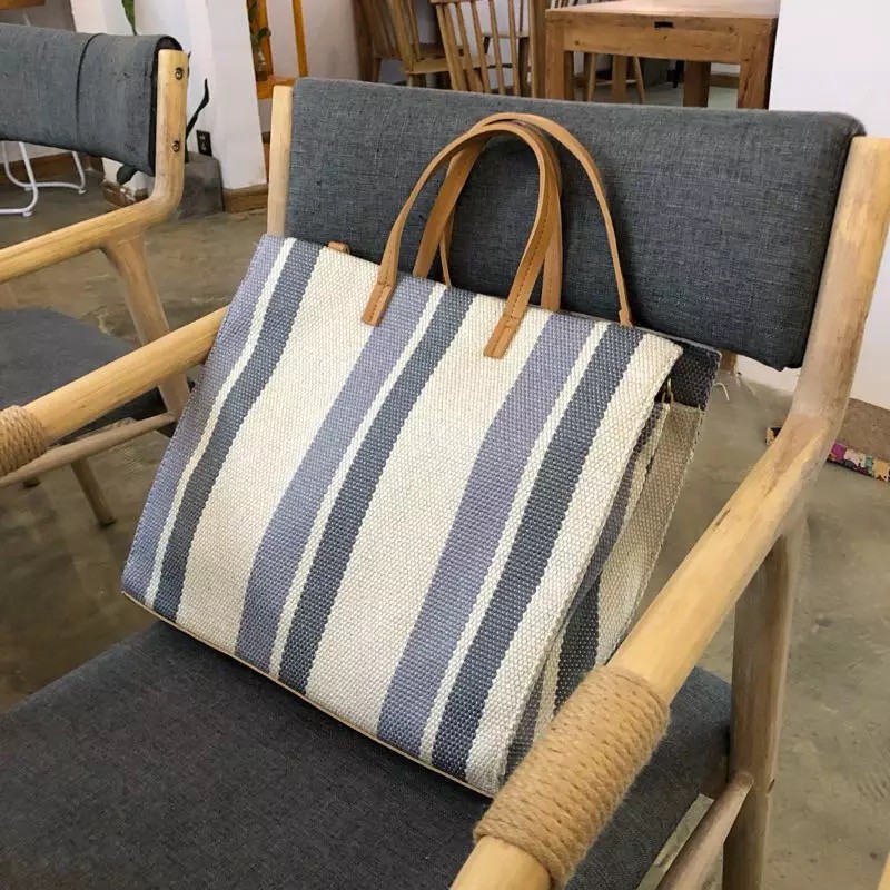 Túi xách vải loại to túi xách thời trang nữ phong cách vintage cá tính hàn quốc túi đeo chéo lớn TN005