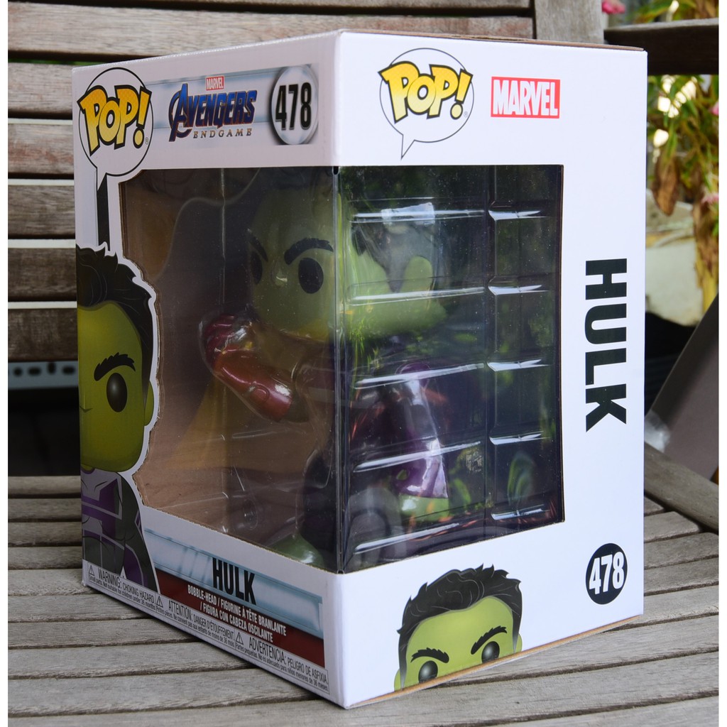 [Box 8.5/10] Mô hình nhân vật Funko Pop Marvel Avengers Endgame 6 Inch Hulk w/ Infinity Gauntlet #478
