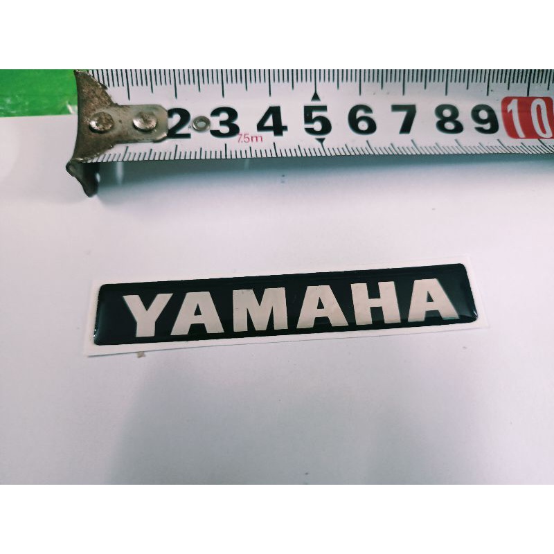 Tem nổi dán mặt nạ trứớc xe Yamaha new