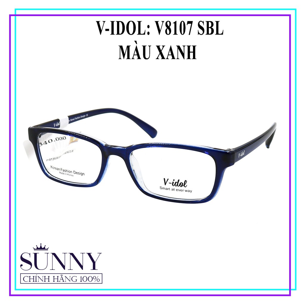 V8107 - Gọng kính chính hãng V-idol có tem chống hàng giả, bảo hành toàn quốc