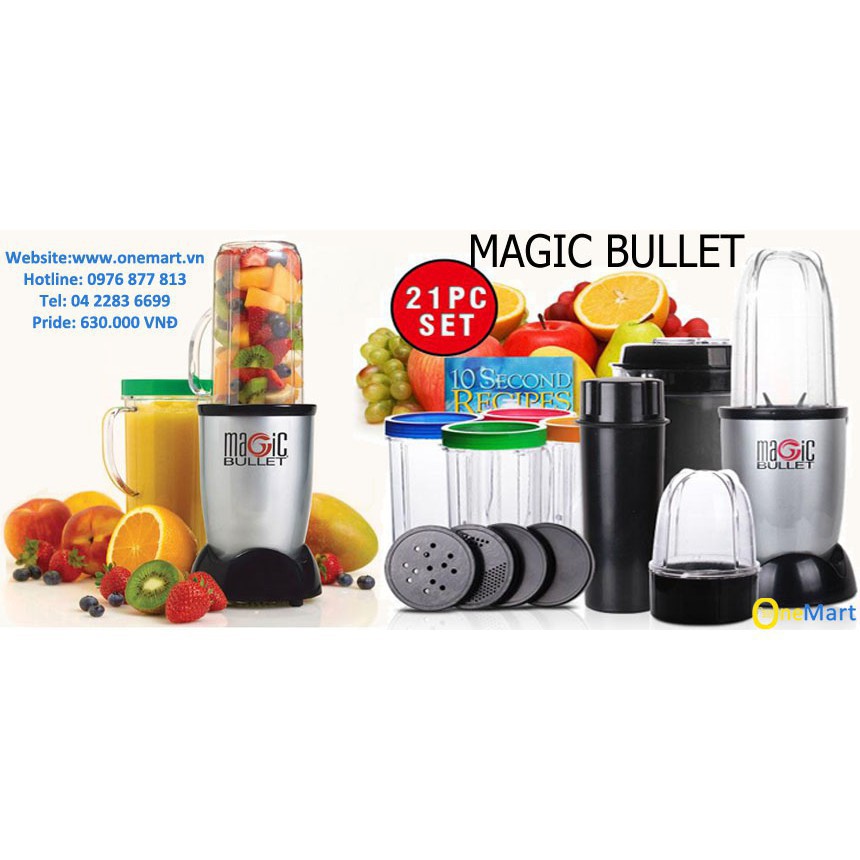 [Hàng Cao Cấp] Máy xay Magic Bullet 21 chi tiết cao cấp, máy xay magic bulet đa năng - Bảo hành 12 tháng