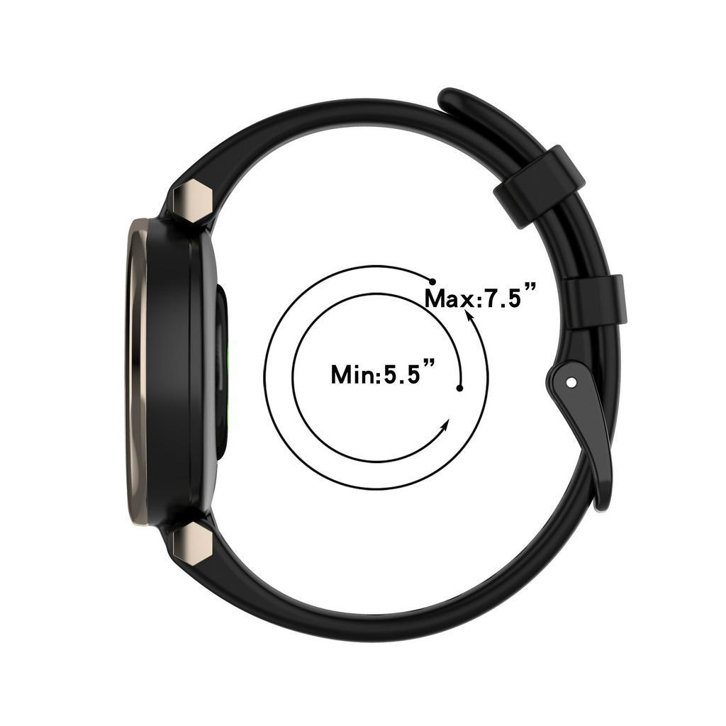 Dây Đeo Thay Thế Bằng Silicon Mềm Màu Đen Cho Garmin Lily