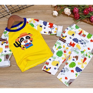 Bộ tay dài bozip bé trai size 10-25kg