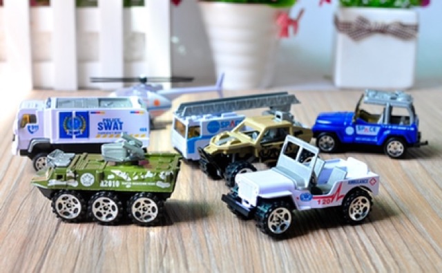 Mô hình xe quân đội DIE-CÁT tỉ lệ 1:64 hợp kim SIÊU BỀN