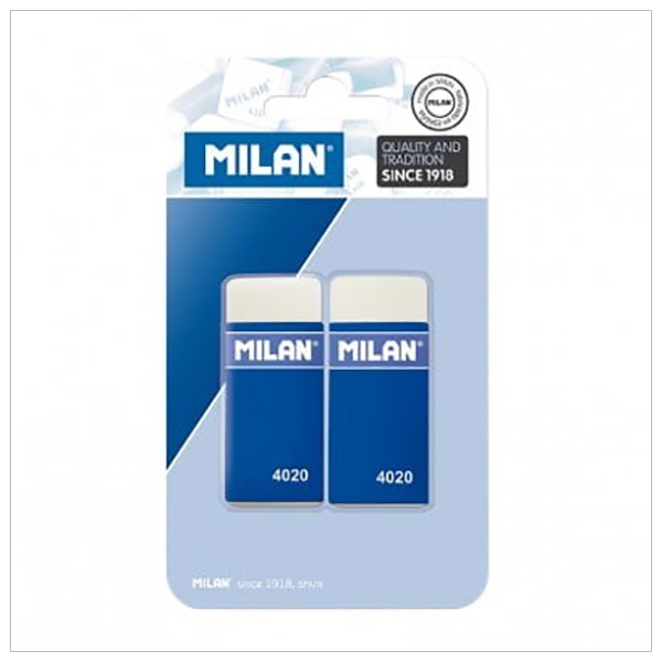 Milan Vỉ 2 Gôm Nhựa Tổng Hợp 4020 Bmm9232 - Milan