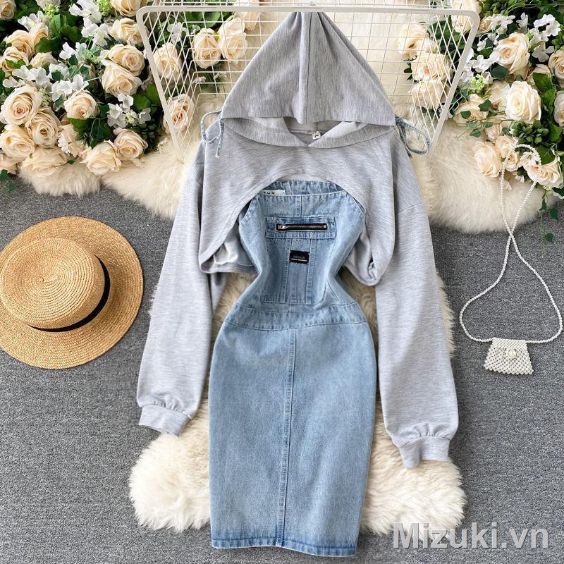 Set Áo Hoodie Và Chân Váy Thiết Kế Đơn Giản Xinh Xắn Cho Nữ | BigBuy360 - bigbuy360.vn