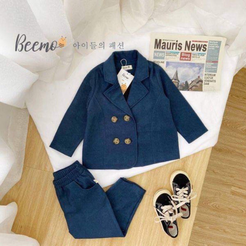 SET VEST 4 KHUY CHO BÉ TRAI LỊCH LÃM - CỐM KIDS NT