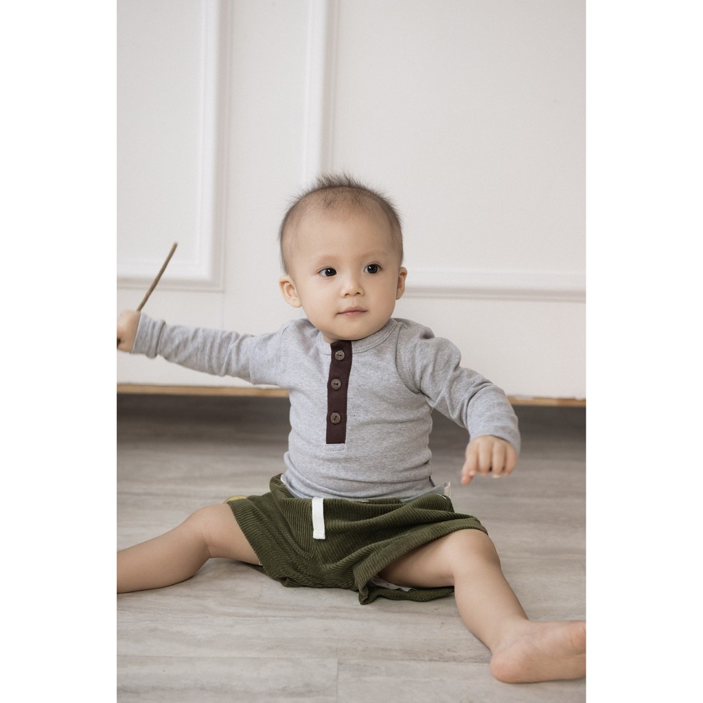 Áo henley bổ trụ dài tay | BigBuy360 - bigbuy360.vn