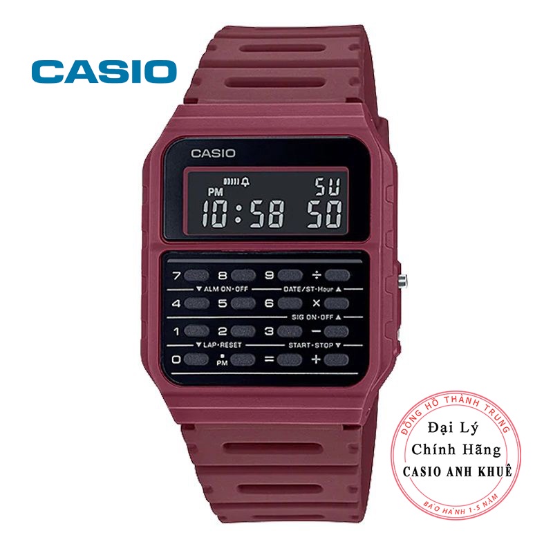 Đồng hồ nam điện tử Casio CA-53WF-4BDF có máy tính dây nhựa