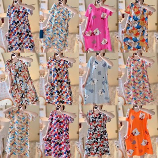 Đầm Ngủ Hoạt Hình Dáng Rộng Thoải Mái Dễ Thương BigSize mềm mại mặc ngủ mặc nhà