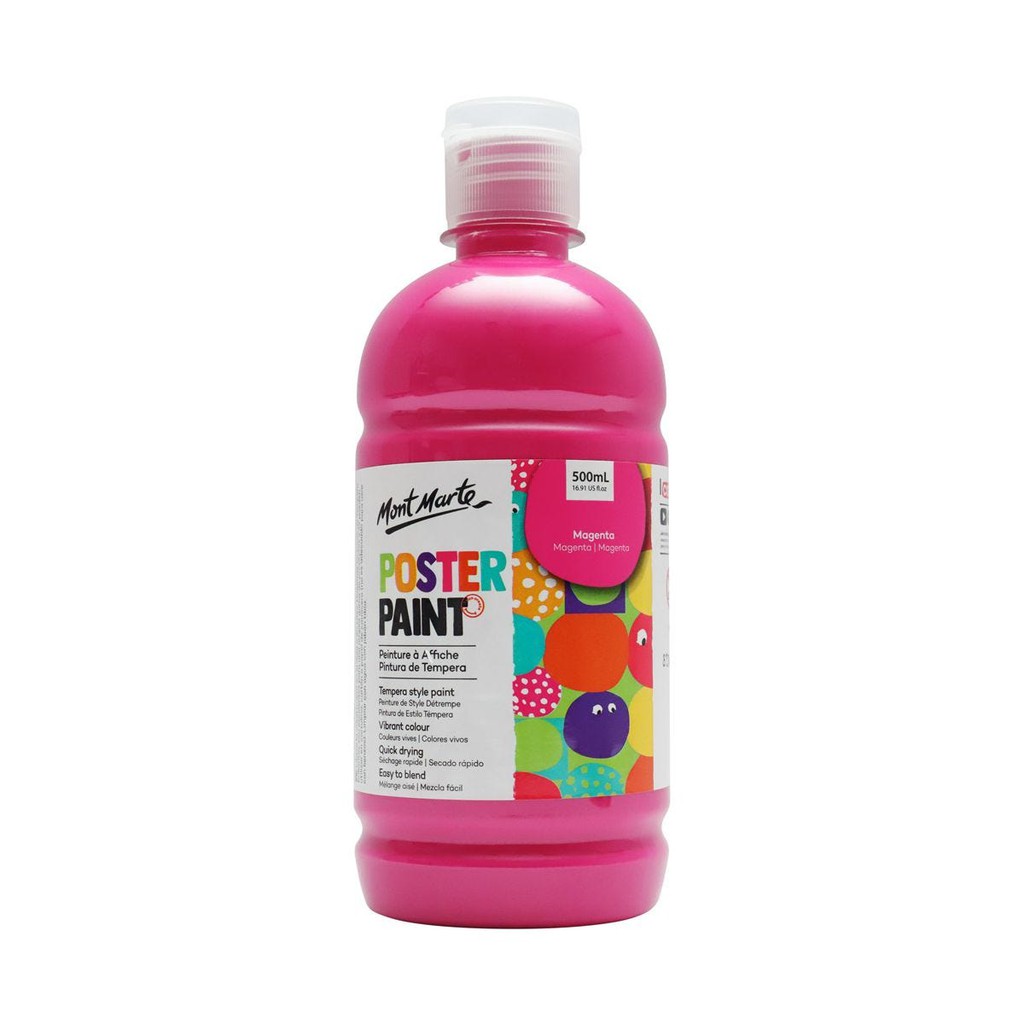 Màu Nước Poster Paint Mont Marte 500ml - Magenta - MPST0008