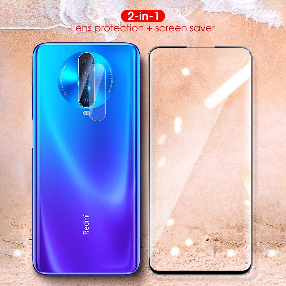 Kính cường lực bảo vệ full màn hình/camera 2 trong 1 cho XiaoMi Redmi Note 6 7 8 Pro K30 K20 7A 8A