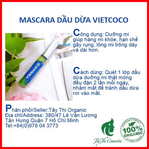 Mascara Dầu Dừa Vietcoco Dưỡng Mi | BigBuy360 - bigbuy360.vn