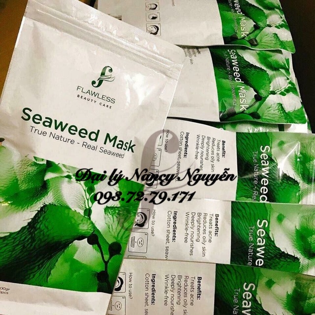 Mặt nạ tảo biển 100% thiên nhiên - Flawless Seaweed Mask