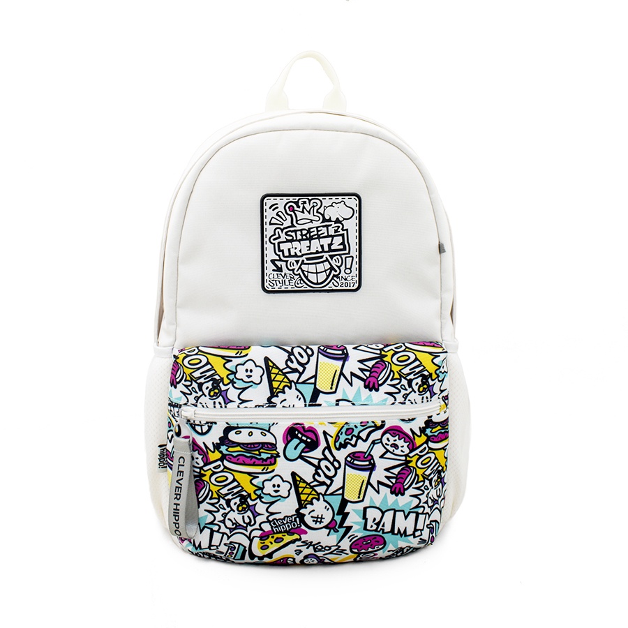 Ba Lô CLEVERHIPPO Urban Street Style BST6202/WHITE