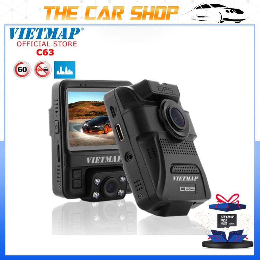 Camera Hành Trình VietMap C63 - Ghi Hình Trước Trong Xe Full HD 1080P Hồng Ngoại, Cảnh Báo Bằng Giọng Nói +TẶNG THẺ 32GB | BigBuy360 - bigbuy360.vn