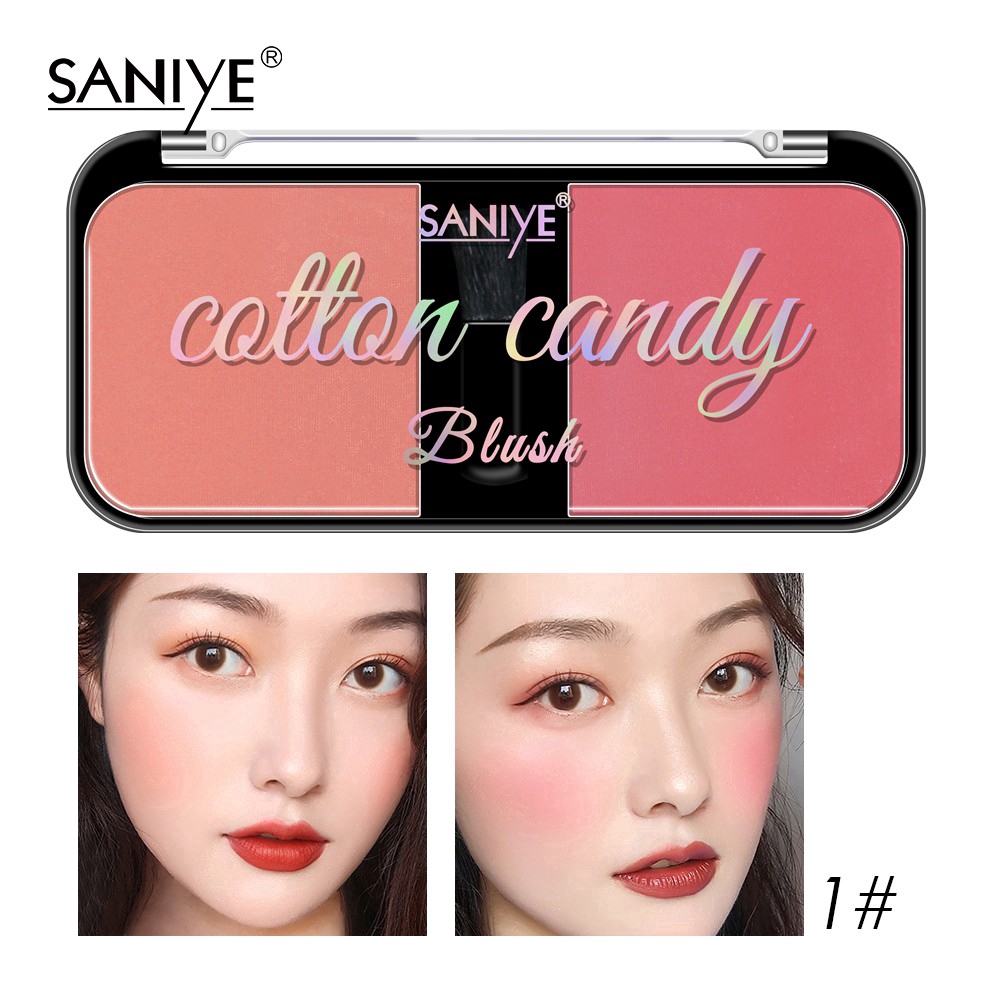[Hàng mới về] Bảng phấn má 2 màu sắc tông lì thương hiệu SANIYE E0226 | BigBuy360 - bigbuy360.vn